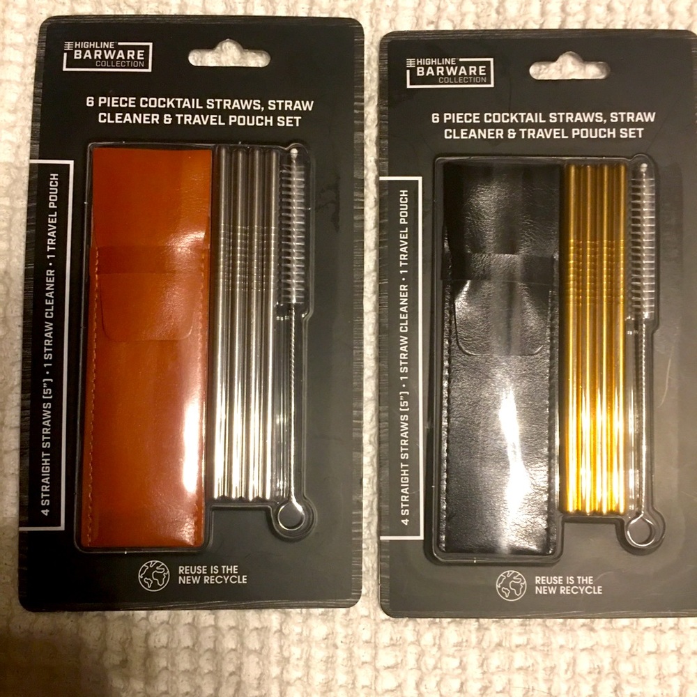 6 piece cocktail straws